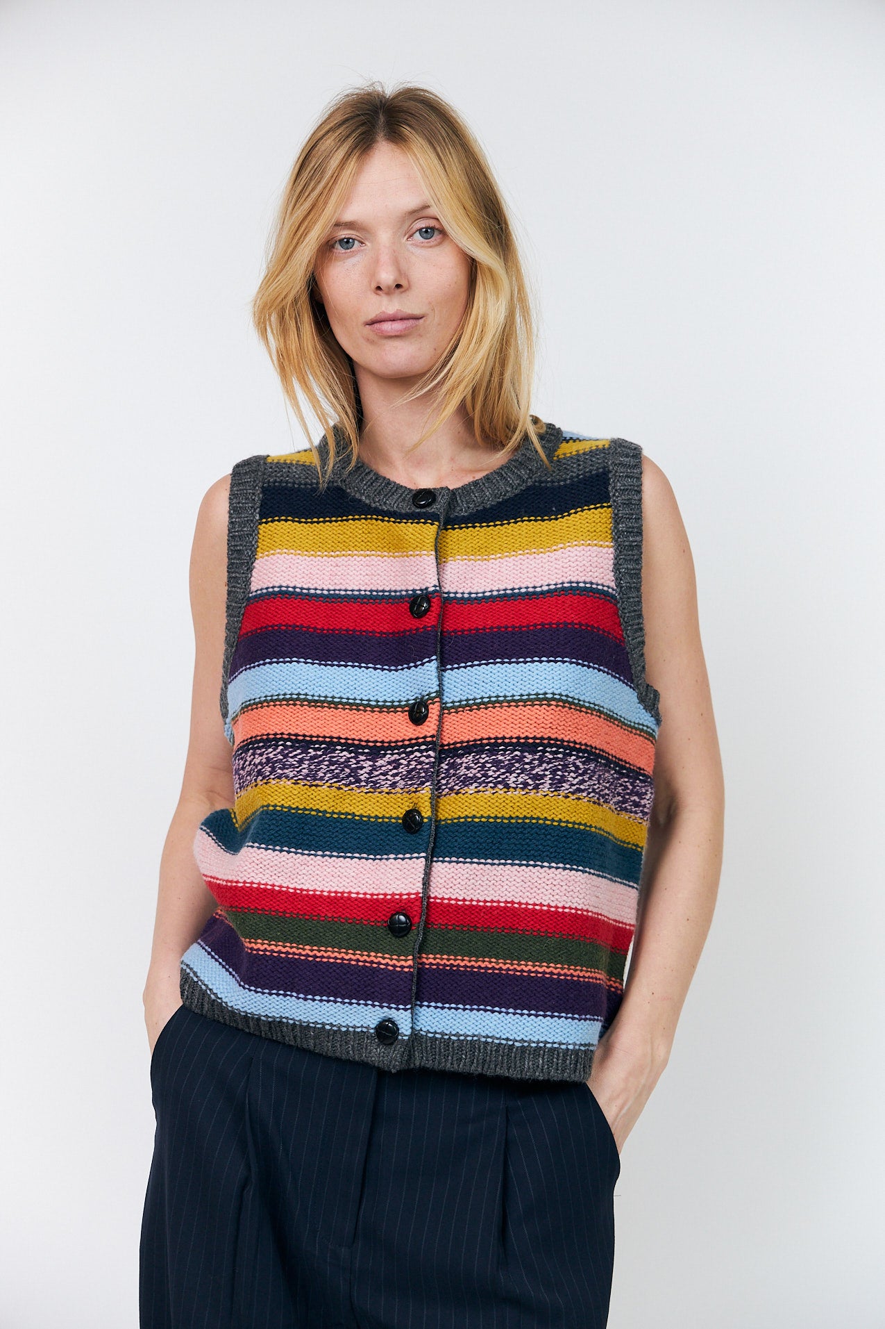 Lollys Laundry CaitLL Knit Vest Vest 70 Multi