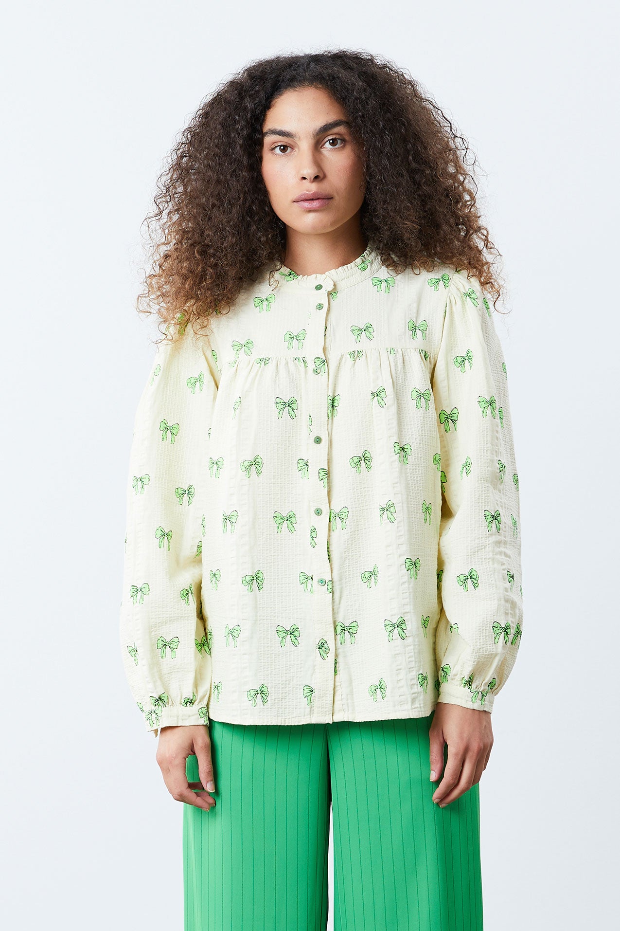 Lollys Laundry Cara Shirt Shirt 91 Neon Green