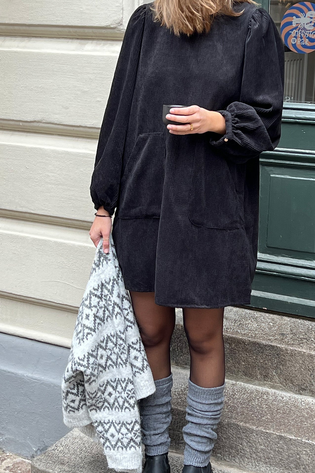 CarlaLL Short Dress - Dark Mokka