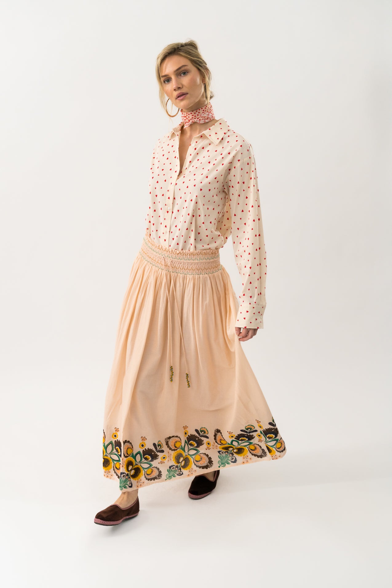 Lollys Laundry CassieLL Maxi Skirt Skirt 36 Dusty Rose