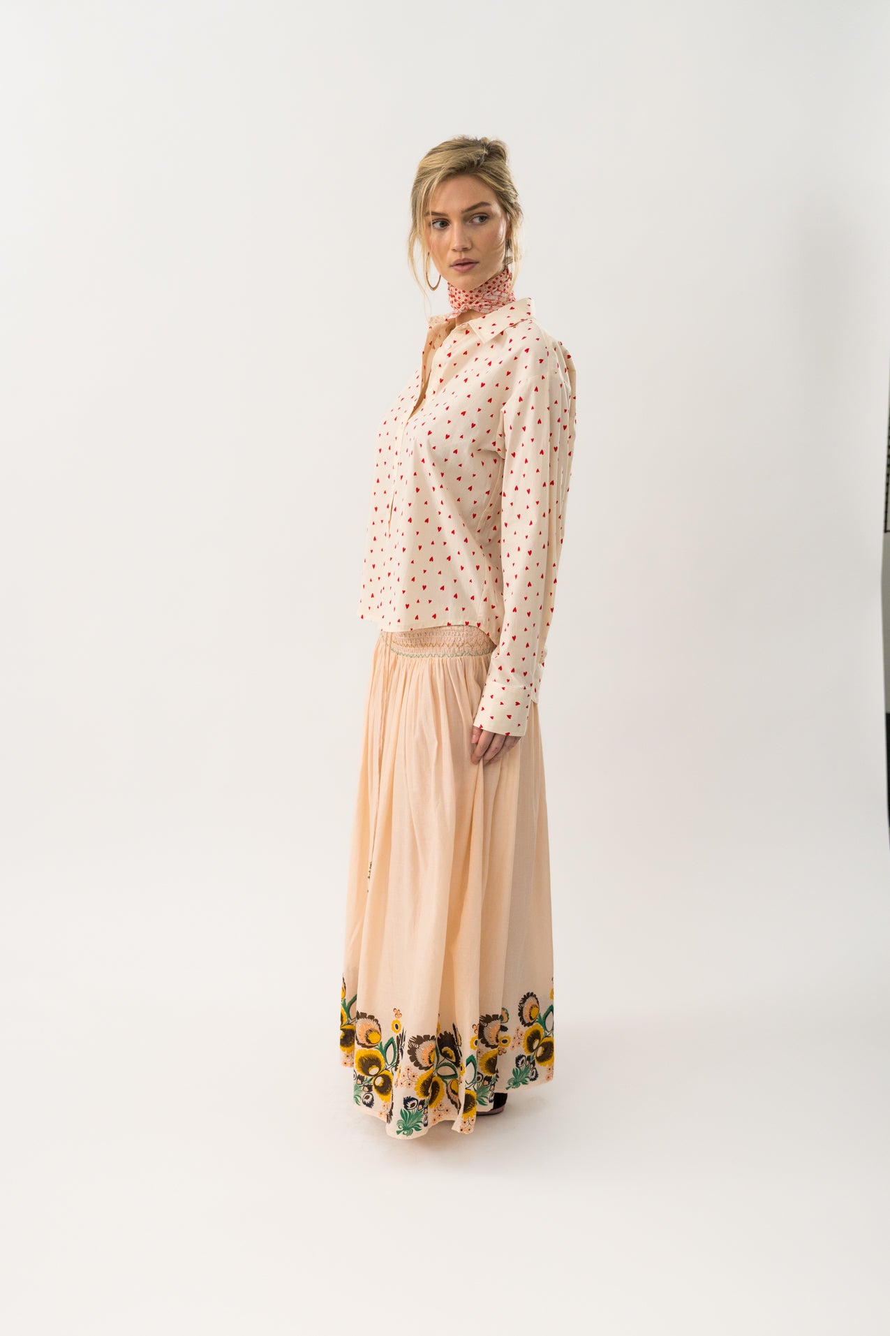 Lollys Laundry CassieLL Maxi Skirt Skirt 36 Dusty Rose