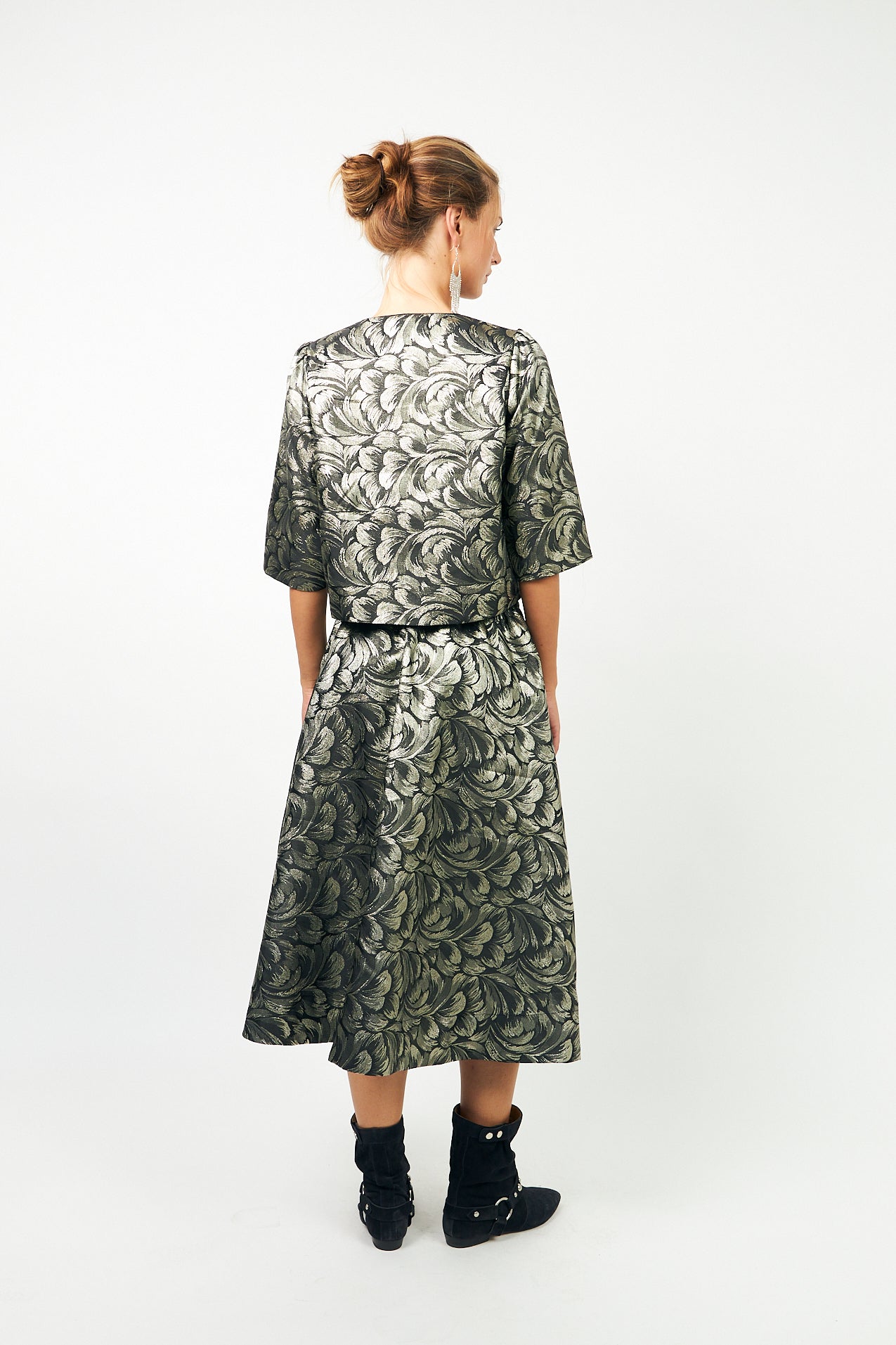 CatalinaLL Midi Skirt - Silver