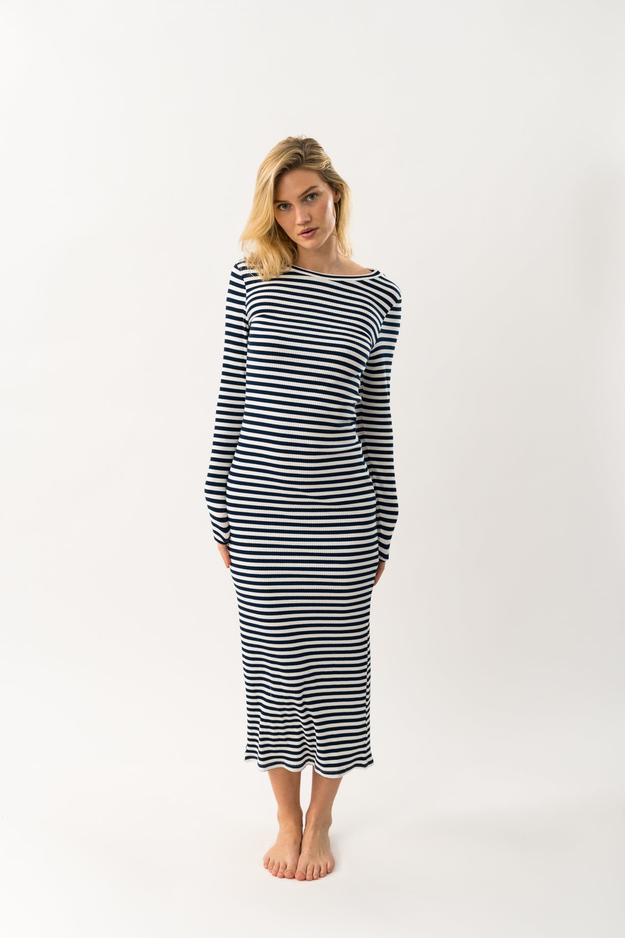 Lollys Laundry ChristineLL Maxi Dress LS Dress 26 Navy