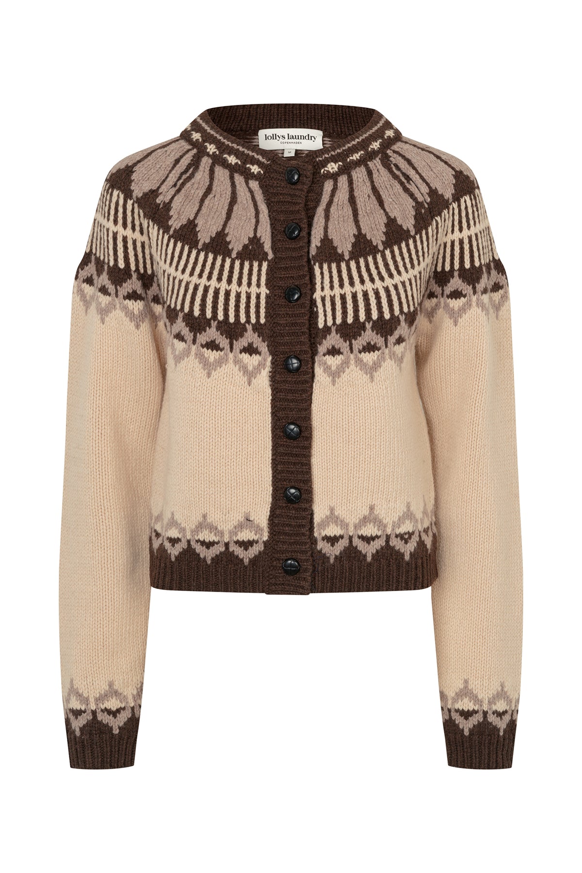 Lollys Laundry ClareLL Knit Cardigan Cardigan 02 Creme