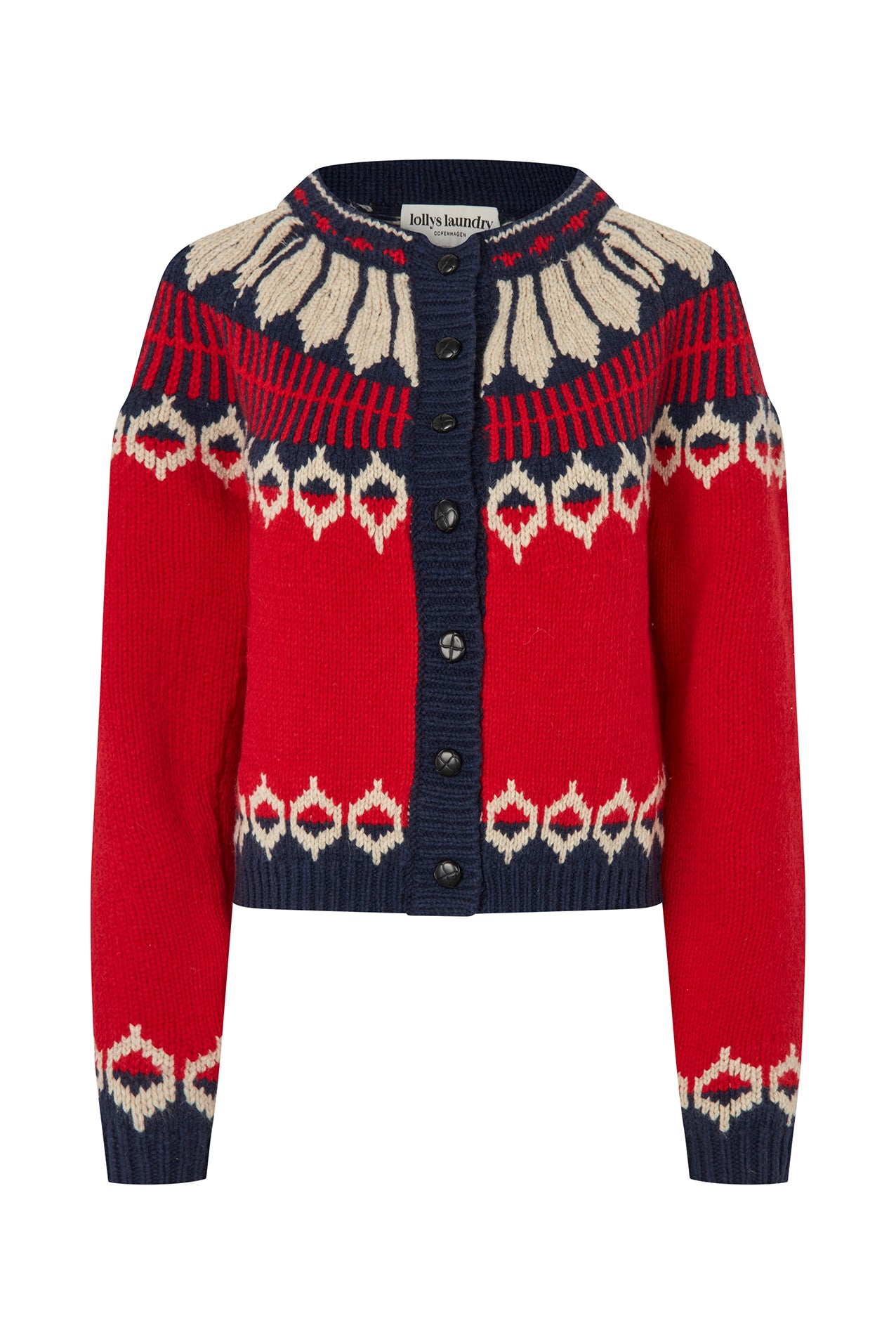 Lollys Laundry ClareLL Knit Cardigan Cardigan 30 Red