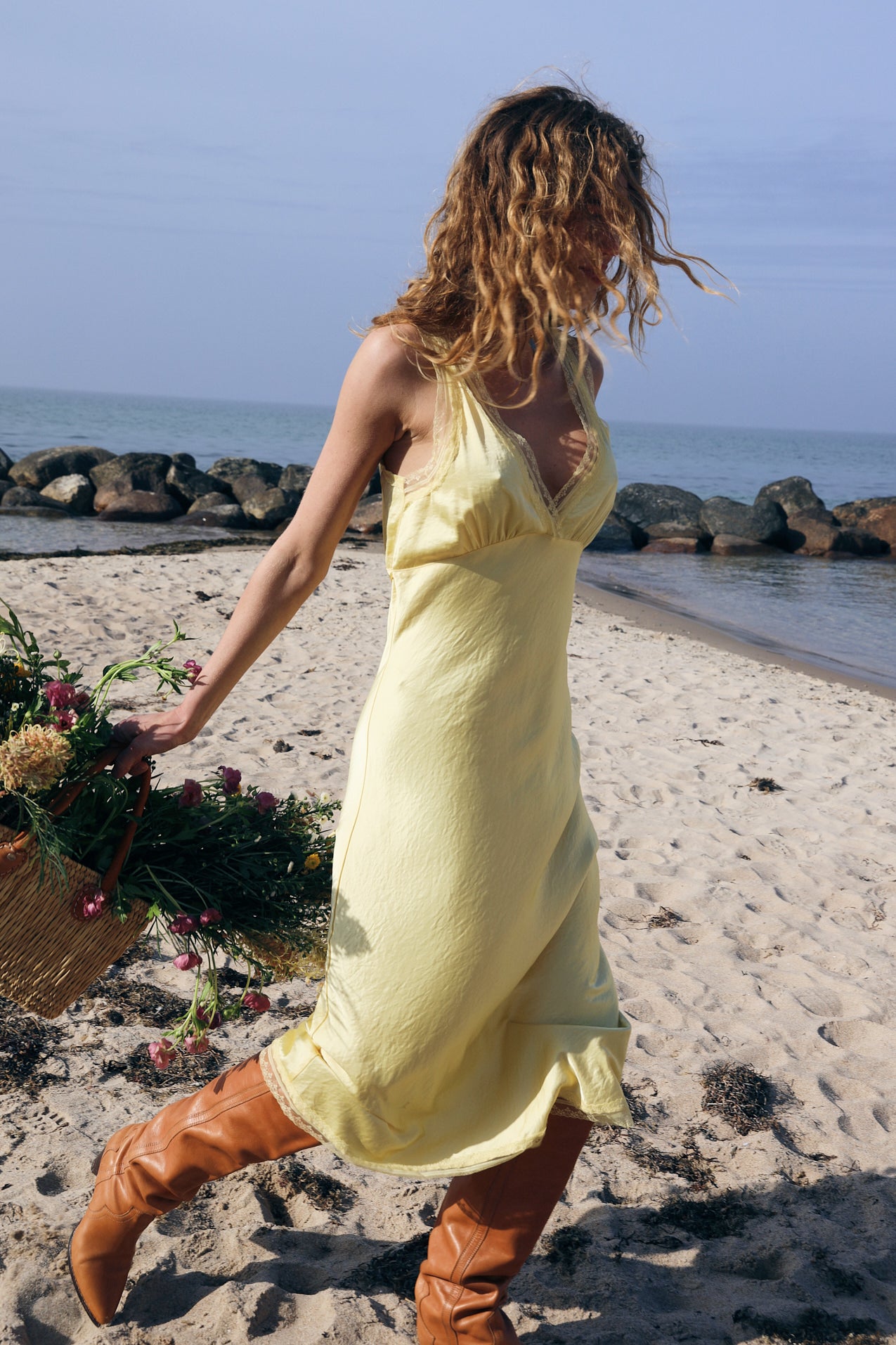 Lollys Laundry ClariLL Midi Dress Dress 93 Light Yellow