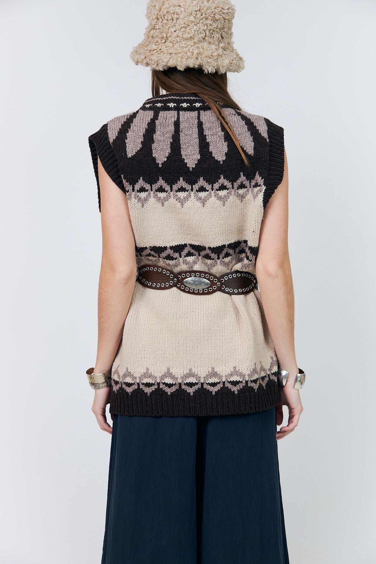 Lollys Laundry CleoLL Knit Vest Vest 02 Creme