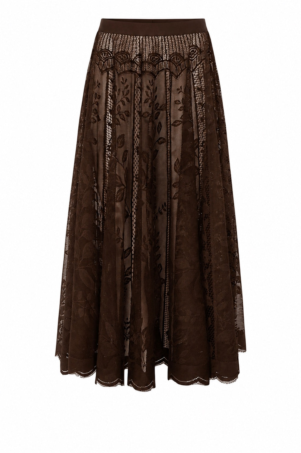 Lollys Laundry CollinsLL Maxi Skirt Skirt  87 Dark Mokka