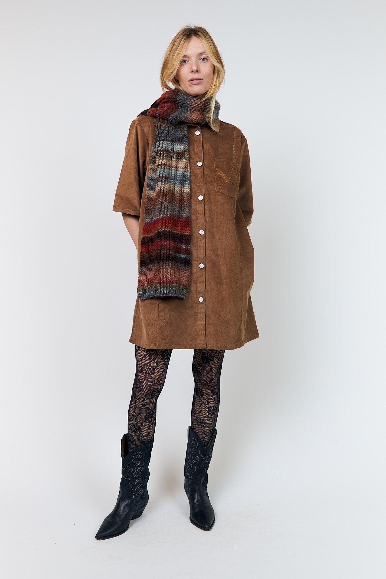 Lollys Laundry DafneLL Knit Scarf scarf 54 Rust