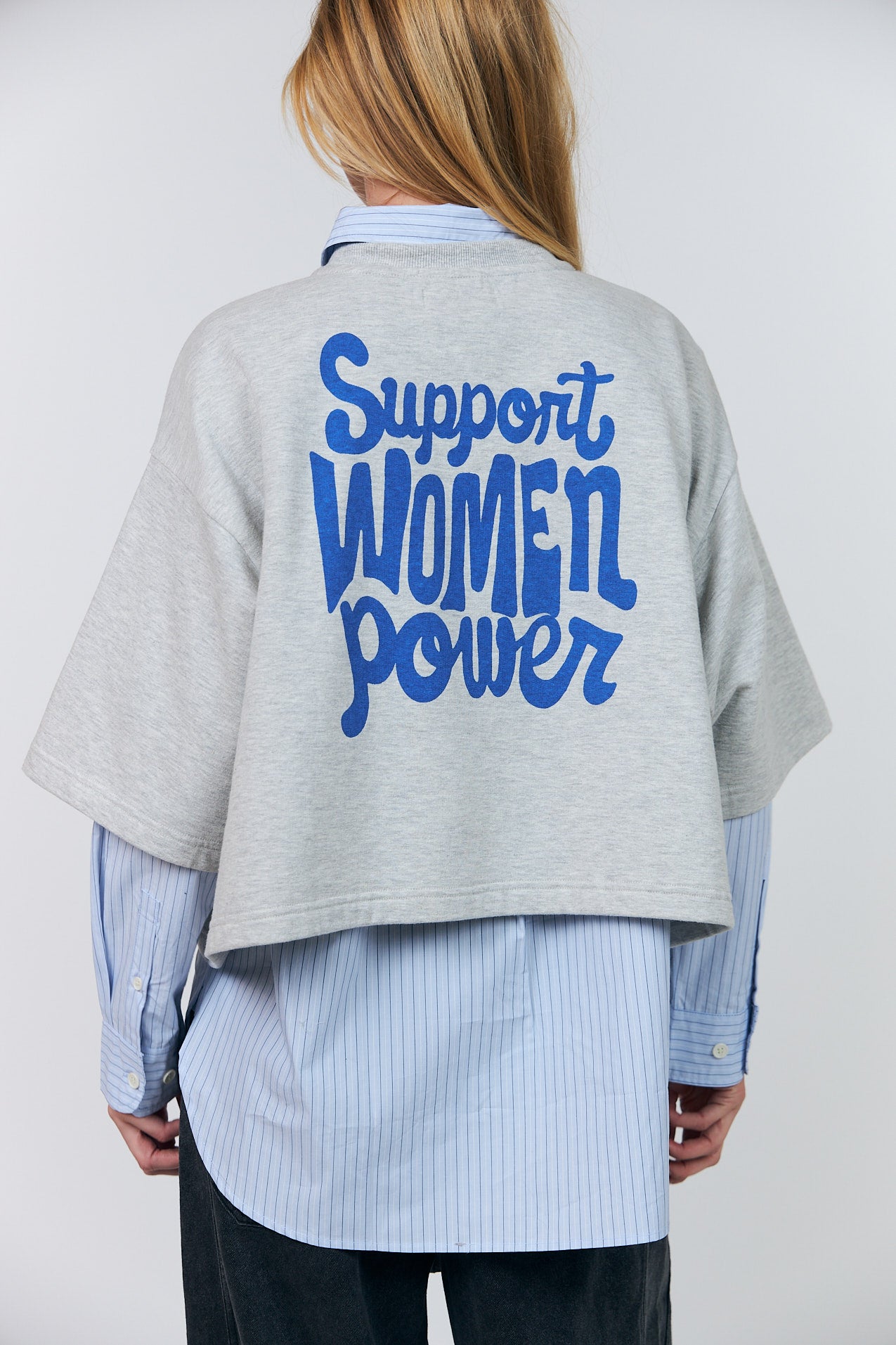 Lollys Laundry DanLL Boxy Sweatshirt Sweatshirt  13 Light Grey Melange
