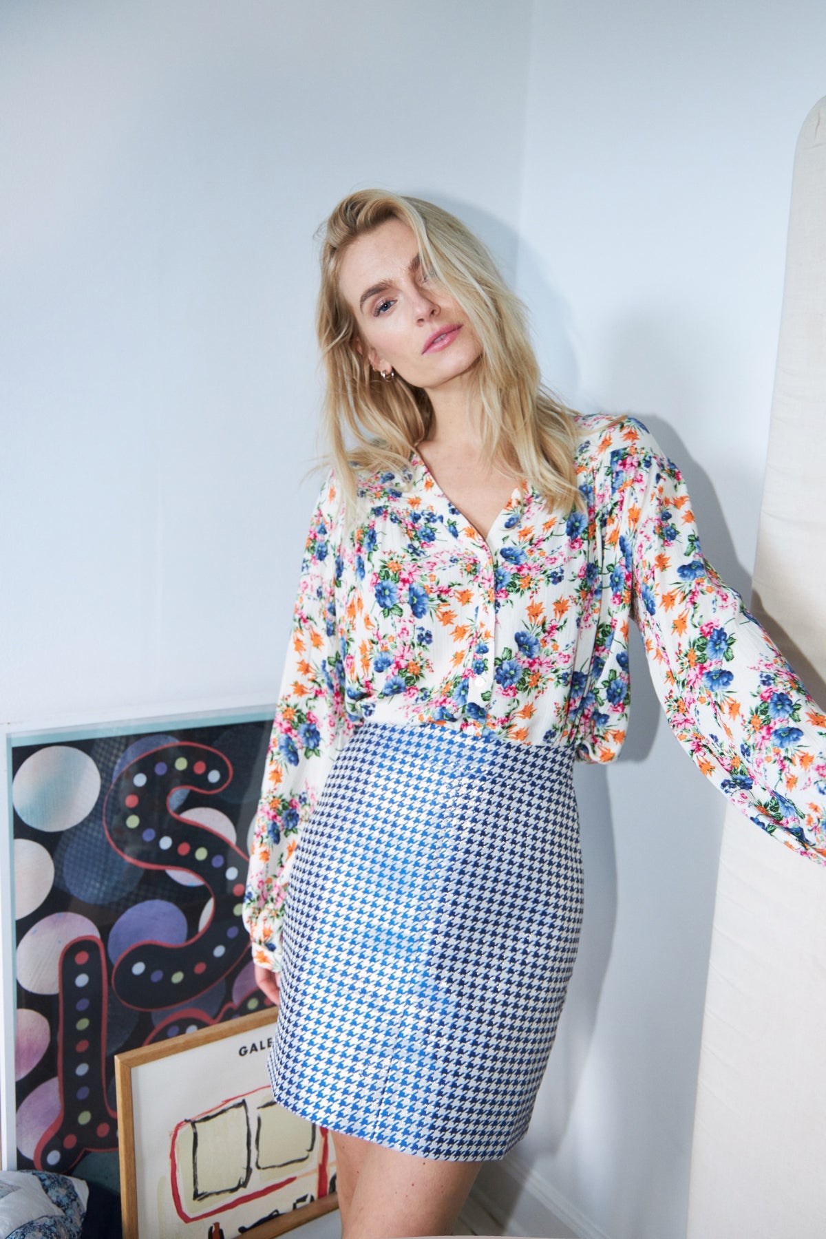 Lollys Laundry ElifLL Shirt LS Shirt 74 Flower Print