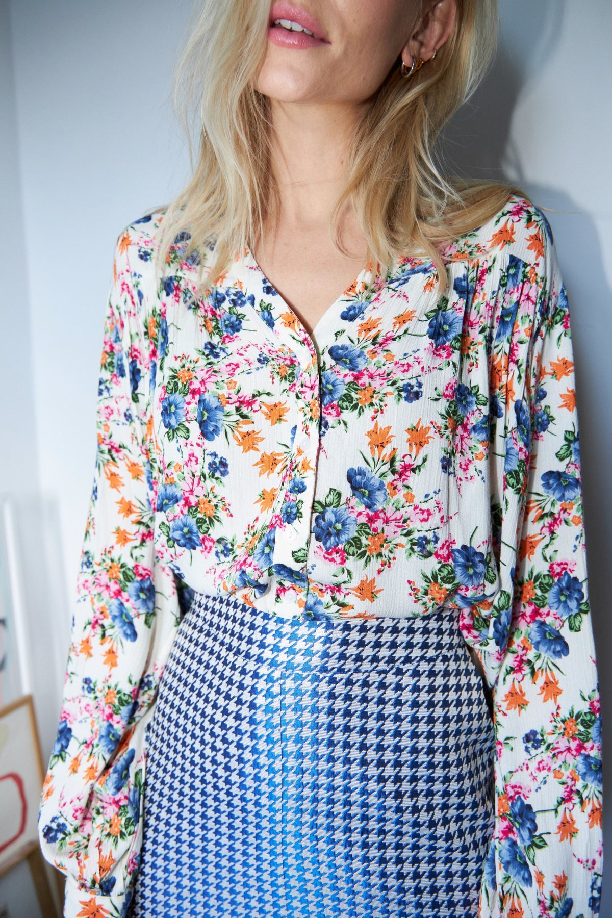 Lollys Laundry ElifLL Shirt LS Shirt 74 Flower Print