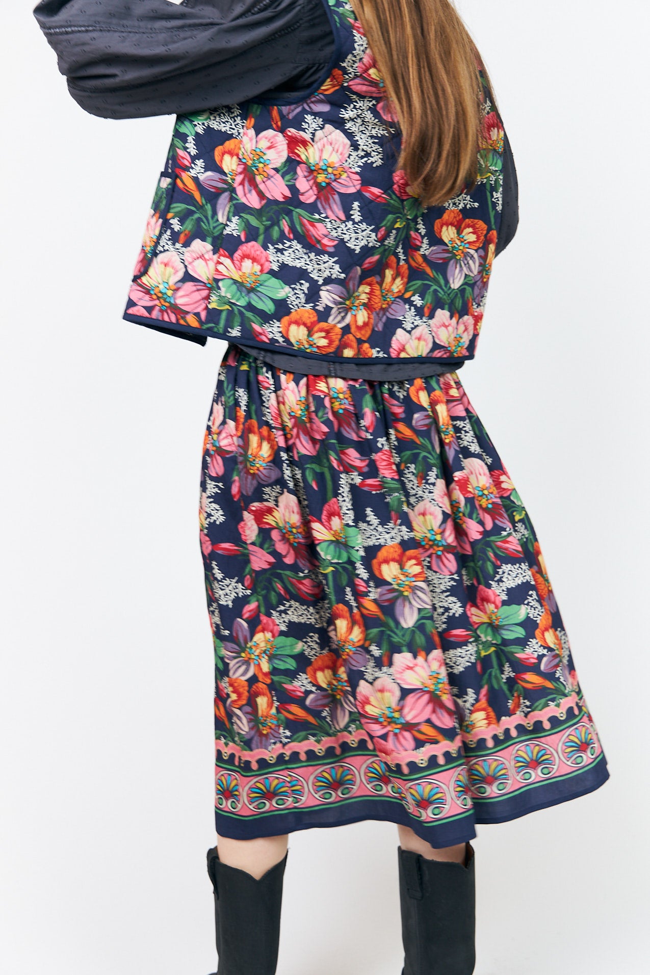 Lollys Laundry EllaLL Midi Skirt Skirt 74 Flower Print