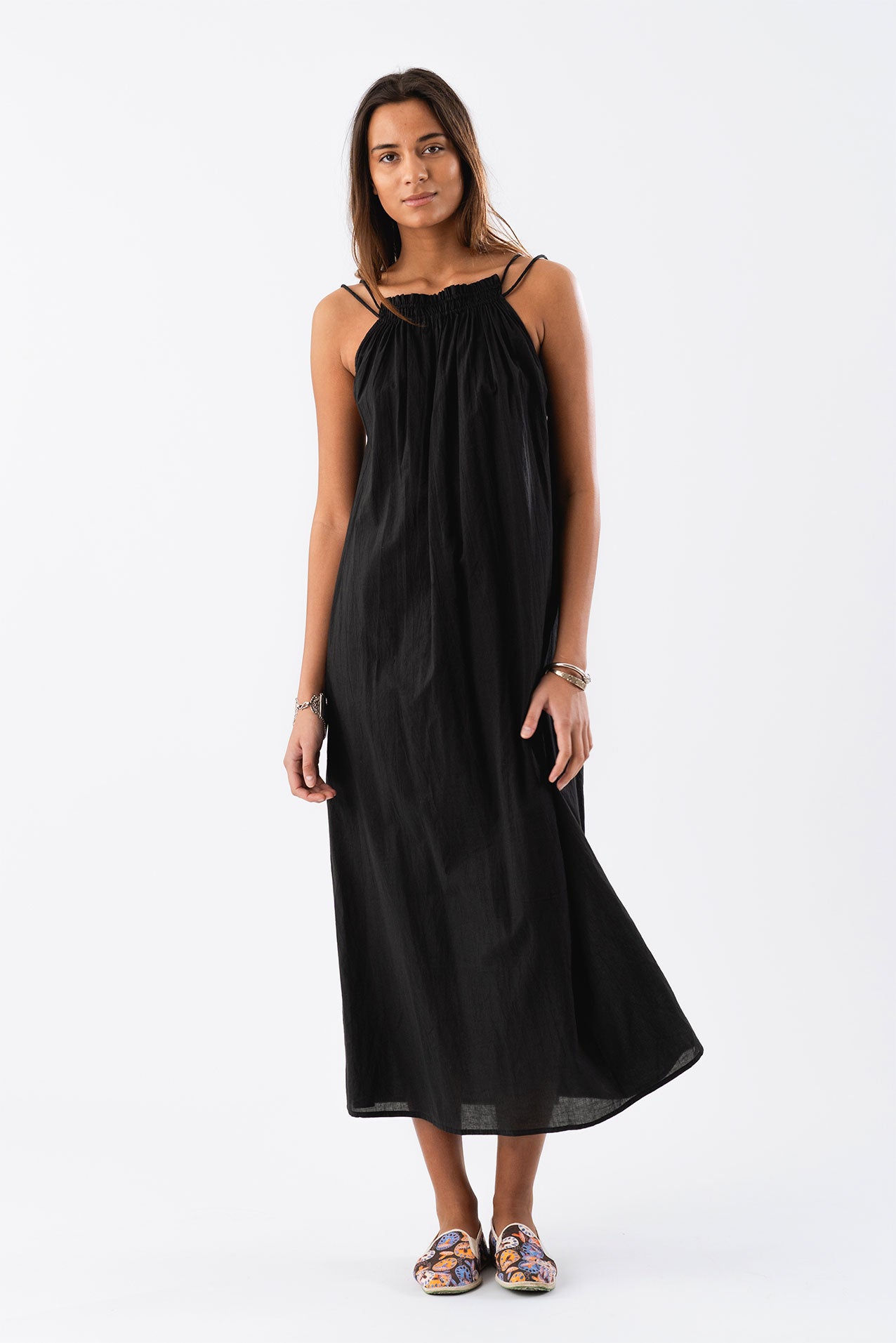 Lollys Laundry EmmelineLL Maxi Dress SL Dress 18 Washed Black