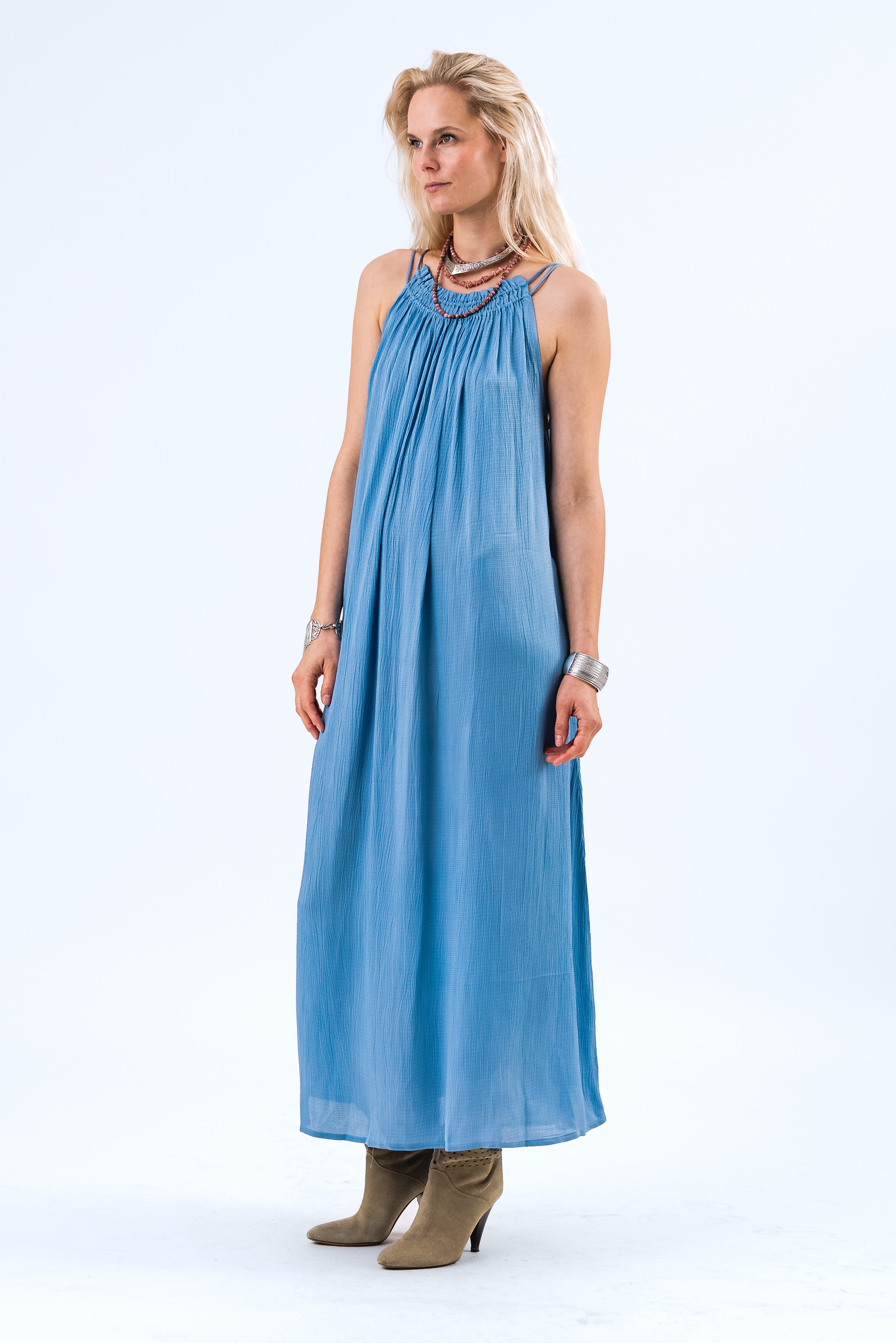 Lollys Laundry EmmelineLL Maxi Dress SL Dress 20 Blue