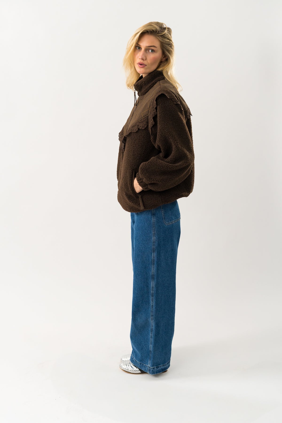 Lollys Laundry FalLL Teddy Jacket Outerwear 87 Dark Mokka