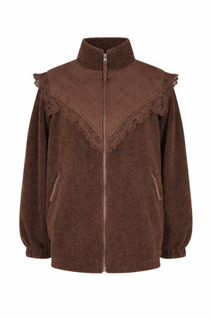 Lollys Laundry FalLL Teddy Jacket Outerwear  87 Dark Mokka