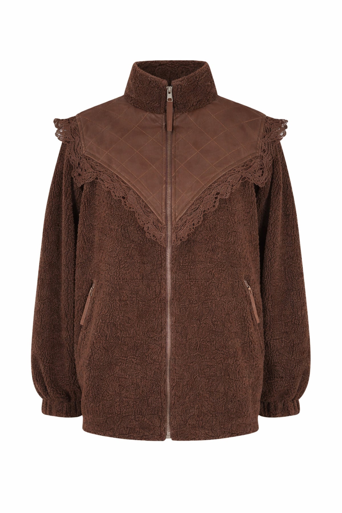 Lollys Laundry FalLL Teddy Jacket Outerwear  87 Dark Mokka
