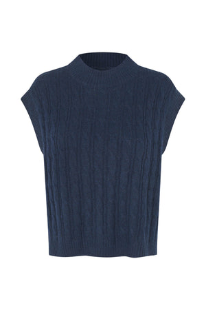 Lollys Laundry FinnLL Knit Vest Vest 27 Dark Navy