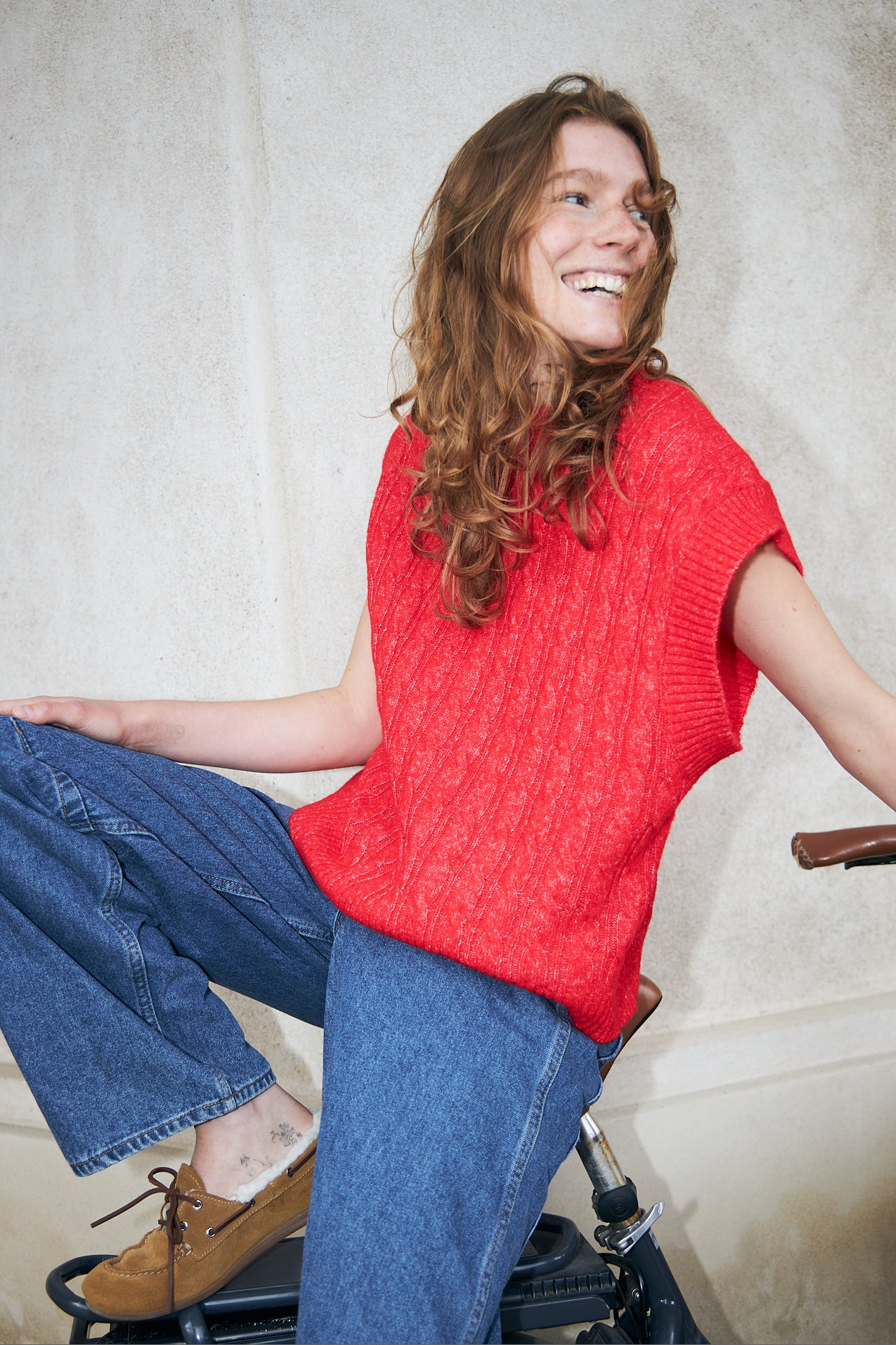 Lollys Laundry FinnLL Knit Vest Vest 30 Red