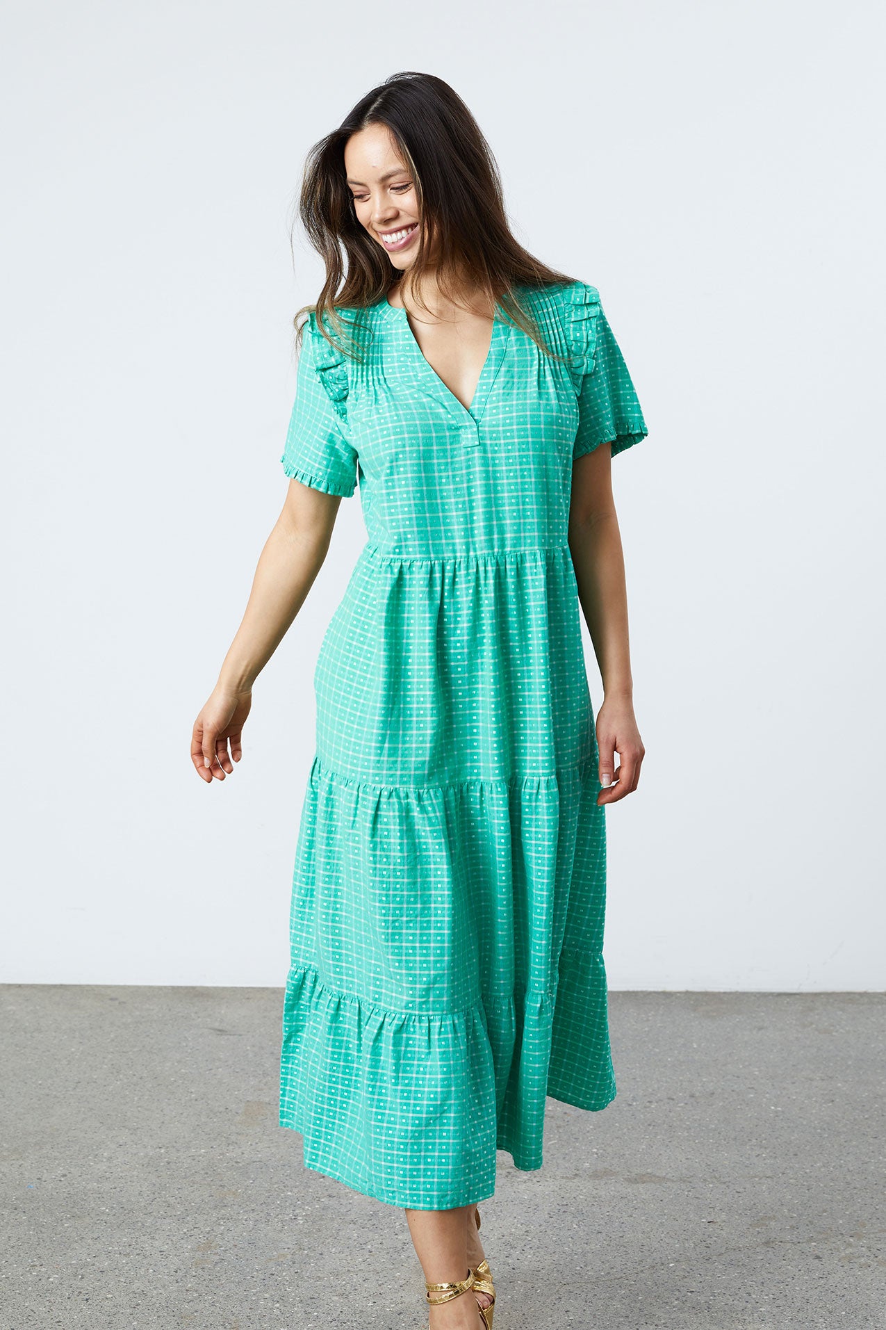 Lollys Laundry Freddy Dress Dress 40 Green