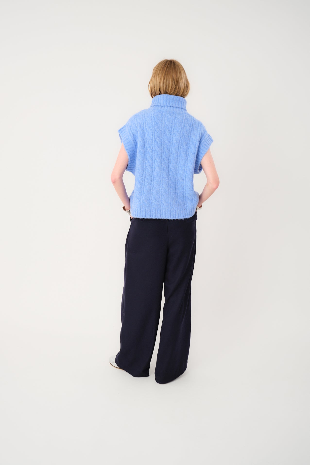 Lollys Laundry FresnoLL Knit Vest Vest 20 Blue