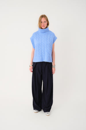 Lollys Laundry FresnoLL Knit Vest Vest 20 Blue