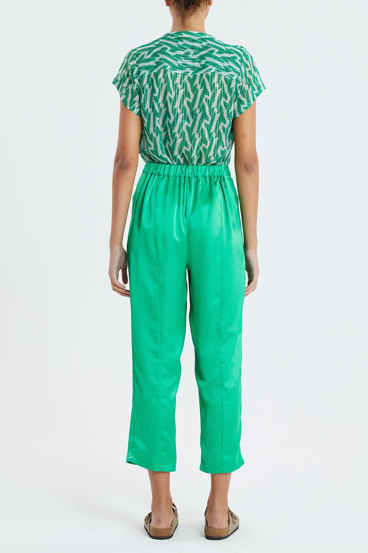 Lollys Laundry Heather Top Top 40 Green