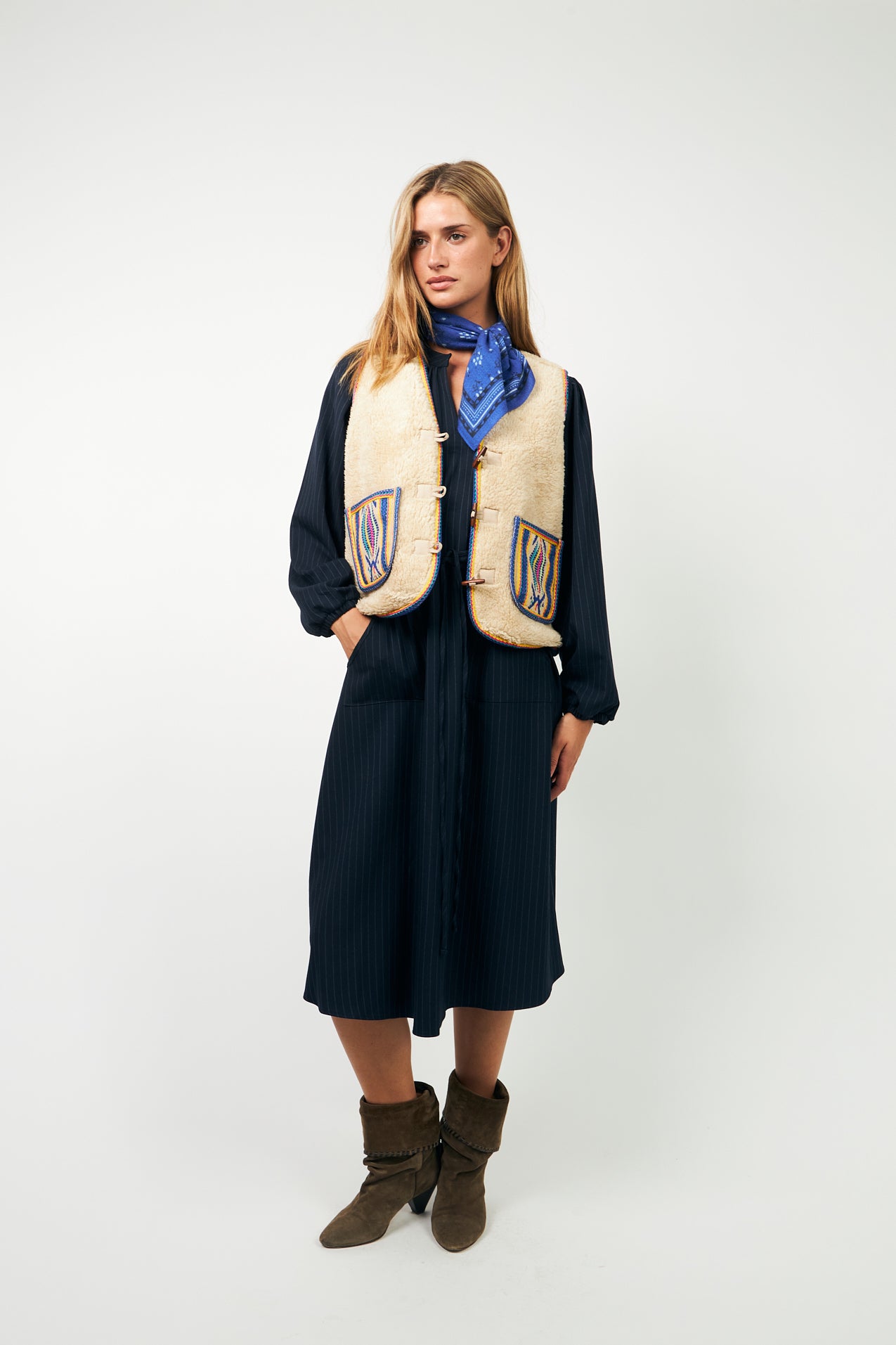 Lollys Laundry HugoLL Teddy Vest Vest 20 Blue