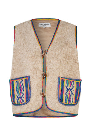 Lollys Laundry HugoLL Teddy Vest Vest 20 Blue