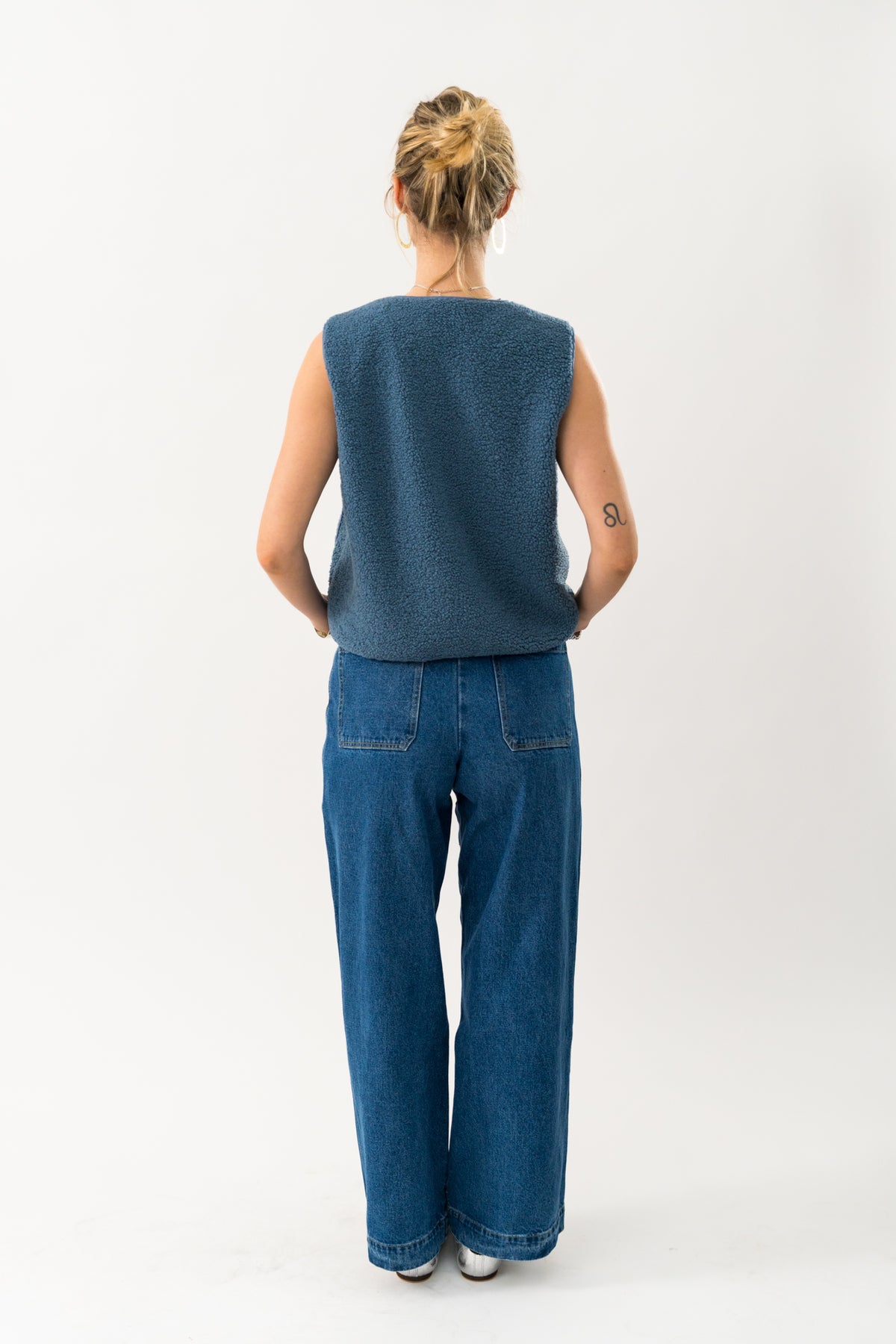 Lollys Laundry HugoLL Vest Vest 29 Dusty Blue