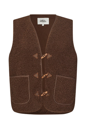Lollys Laundry HugoLL Vest Vest 87 Dark Mokka