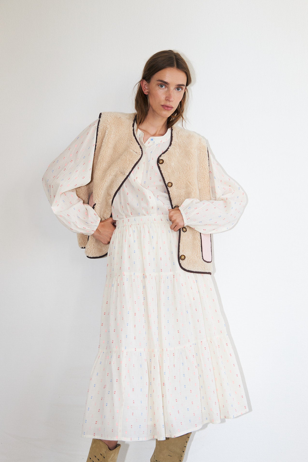 Lollys Laundry JaceLL Love Vest Vest 08 Beige