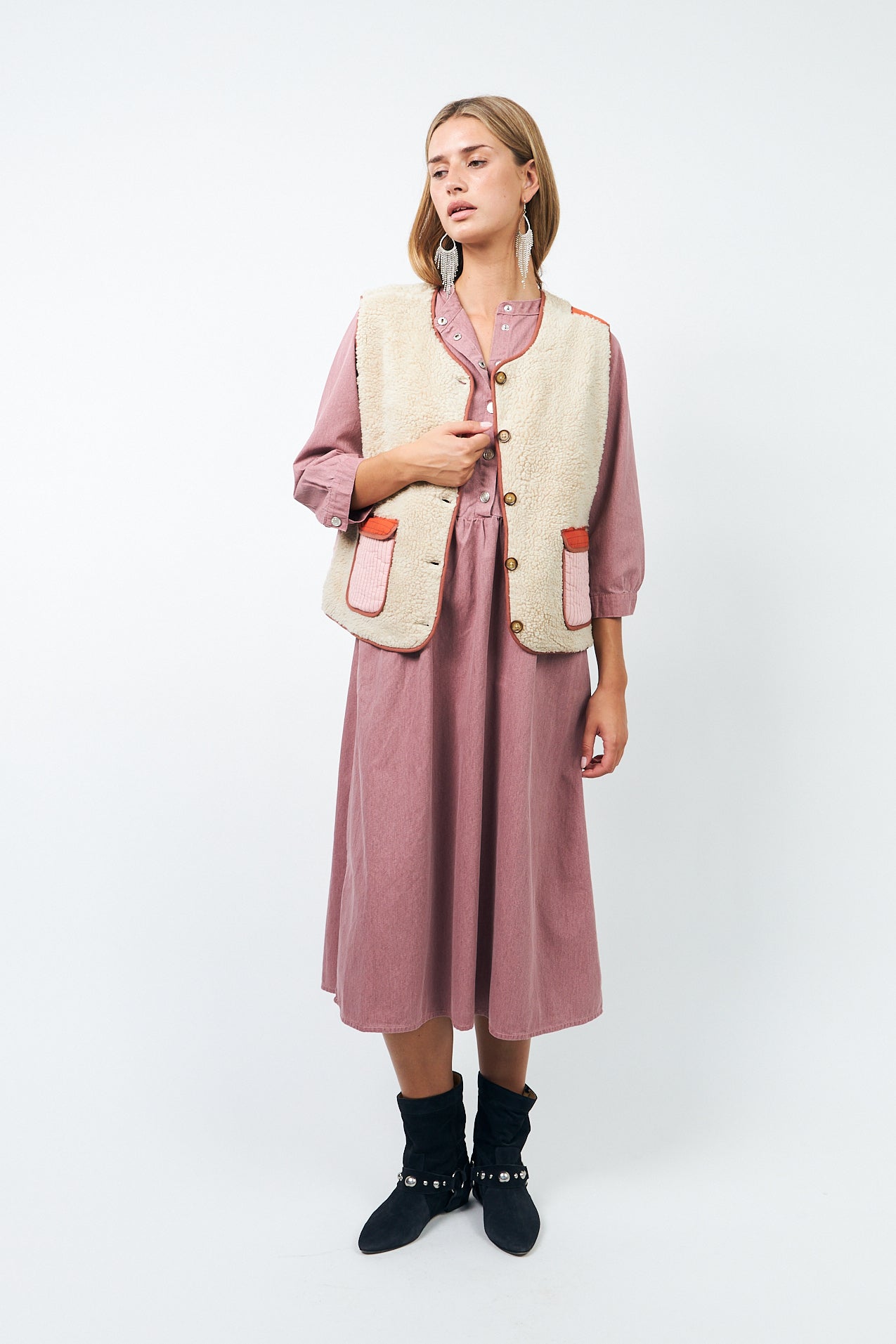 Lollys Laundry JaceLL Teddy Vest Vest 04 Sand