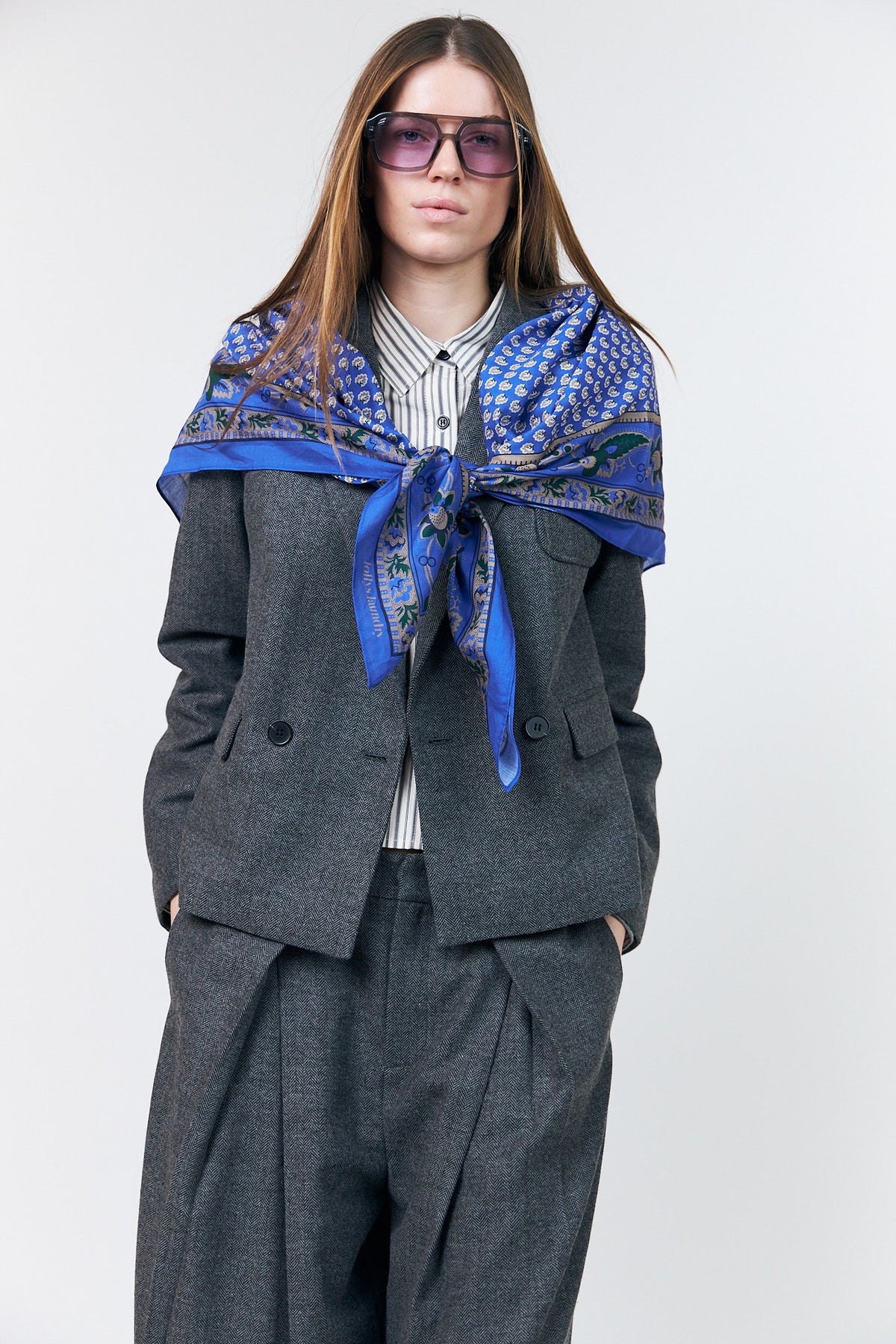 Lollys Laundry JennaLL Big Scarf Scarf 20 Blue