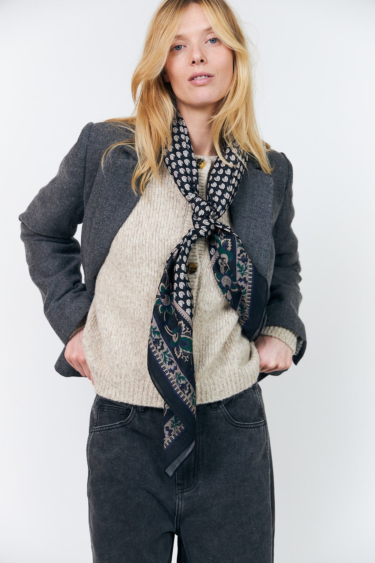 JennaLL Big Scarf - Black