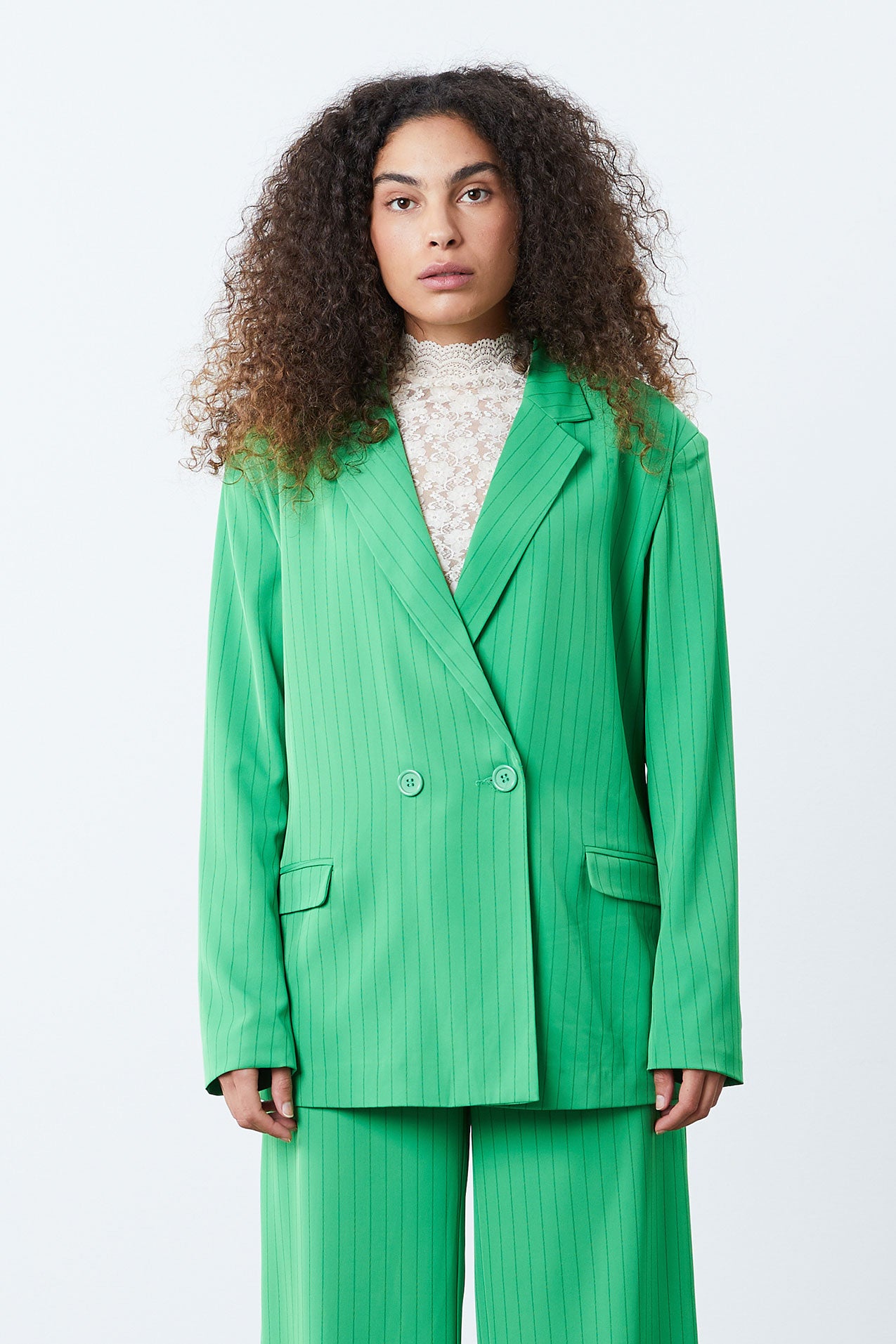 Lollys Laundry Jolie Blazer Jacket 40 Green