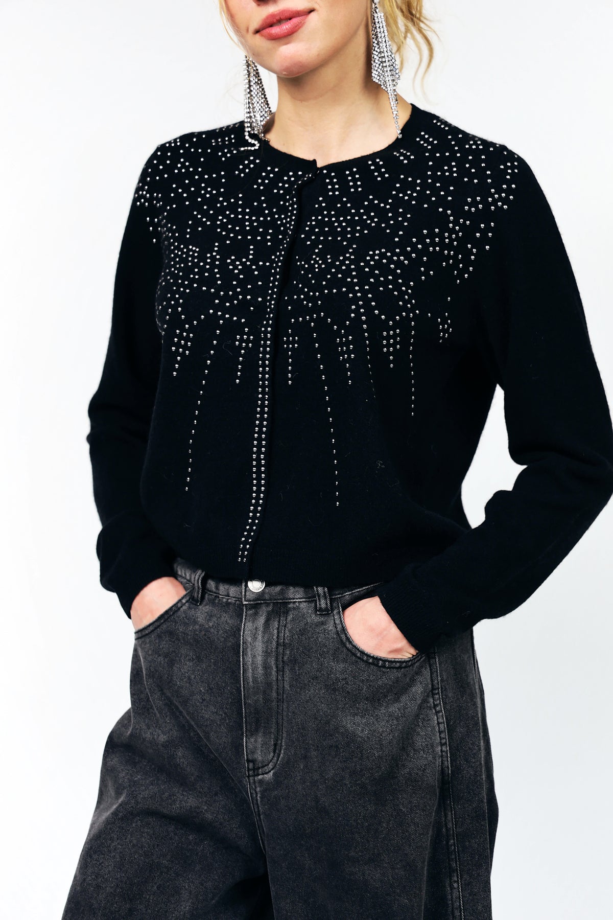 JudeLL Knit Cardigan - Black