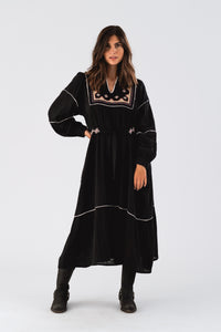 LatourLL Maxi Dress LS - Black