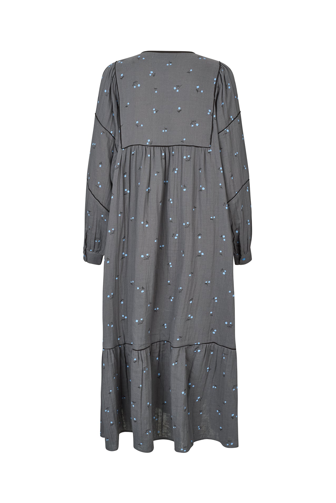 Lollys Laundry LatourLL Maxi Dress LS Dress 10 Grey