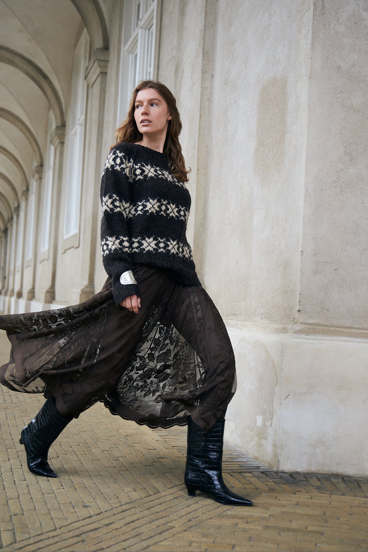 Lollys Laundry LattieLL Knit Jumper 87 Dark Mokka