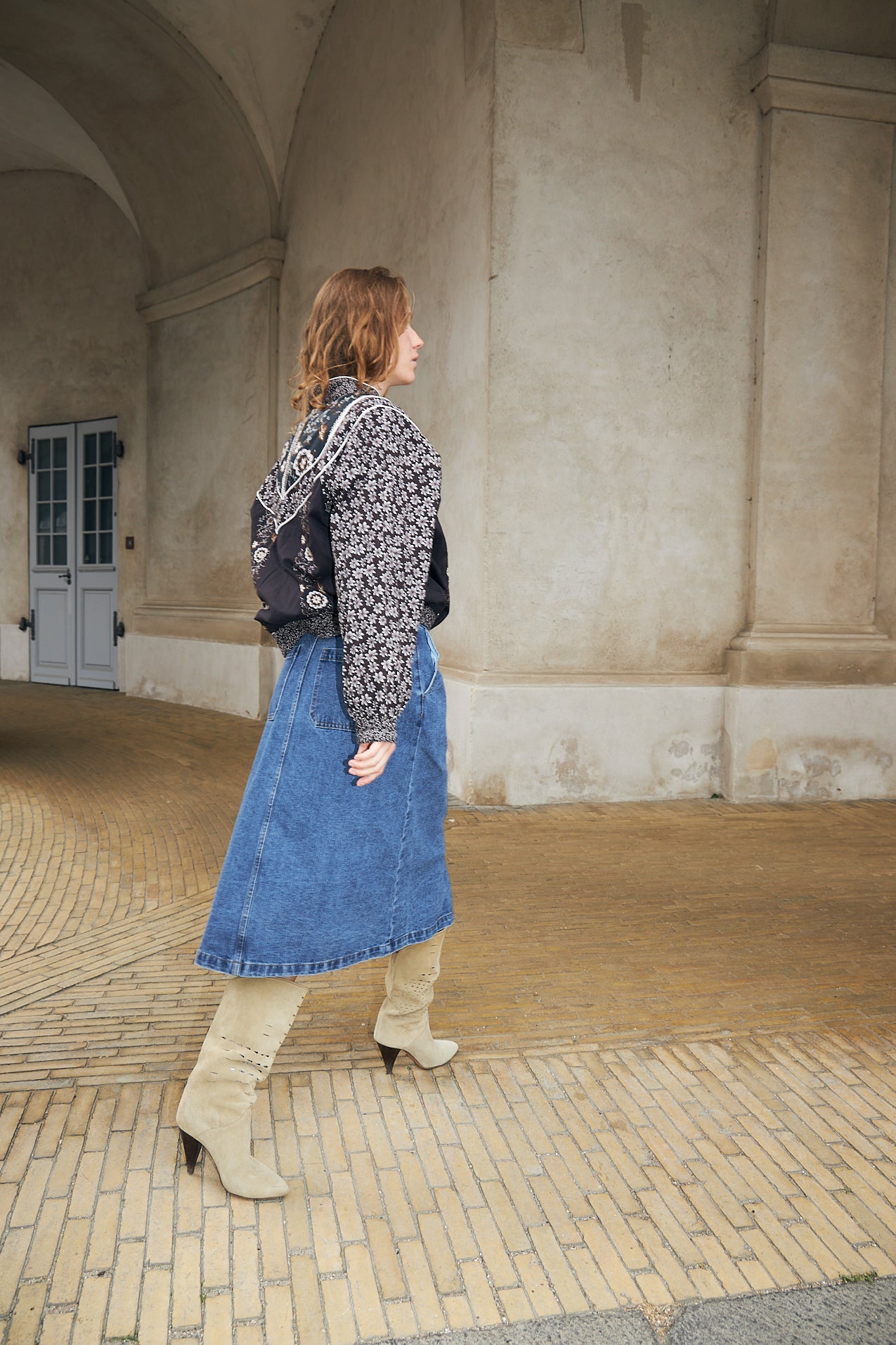 LennonLL Midi Skirt - Dark Blue