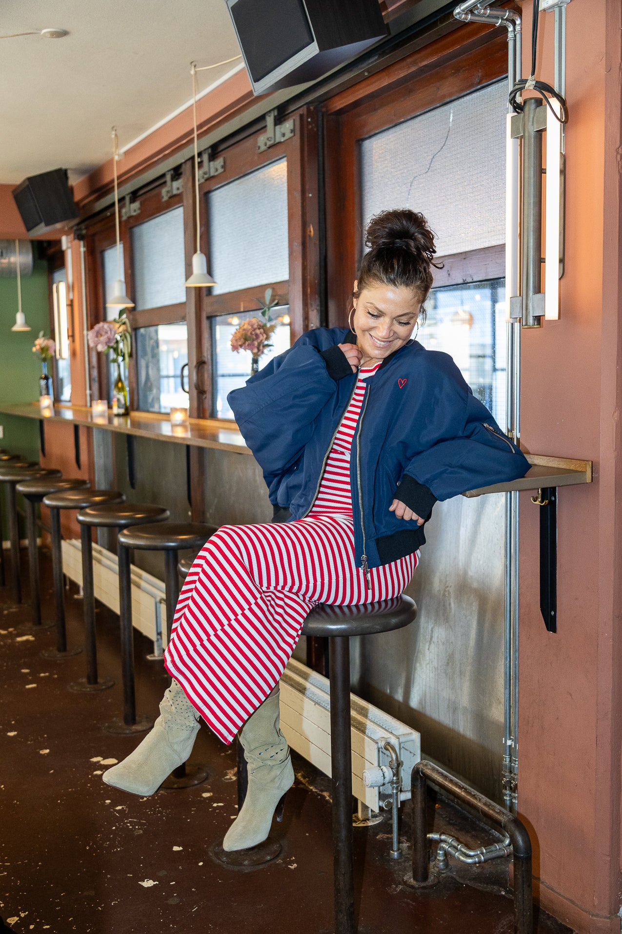 LiwLL Bomber Jacket - Dark Navy