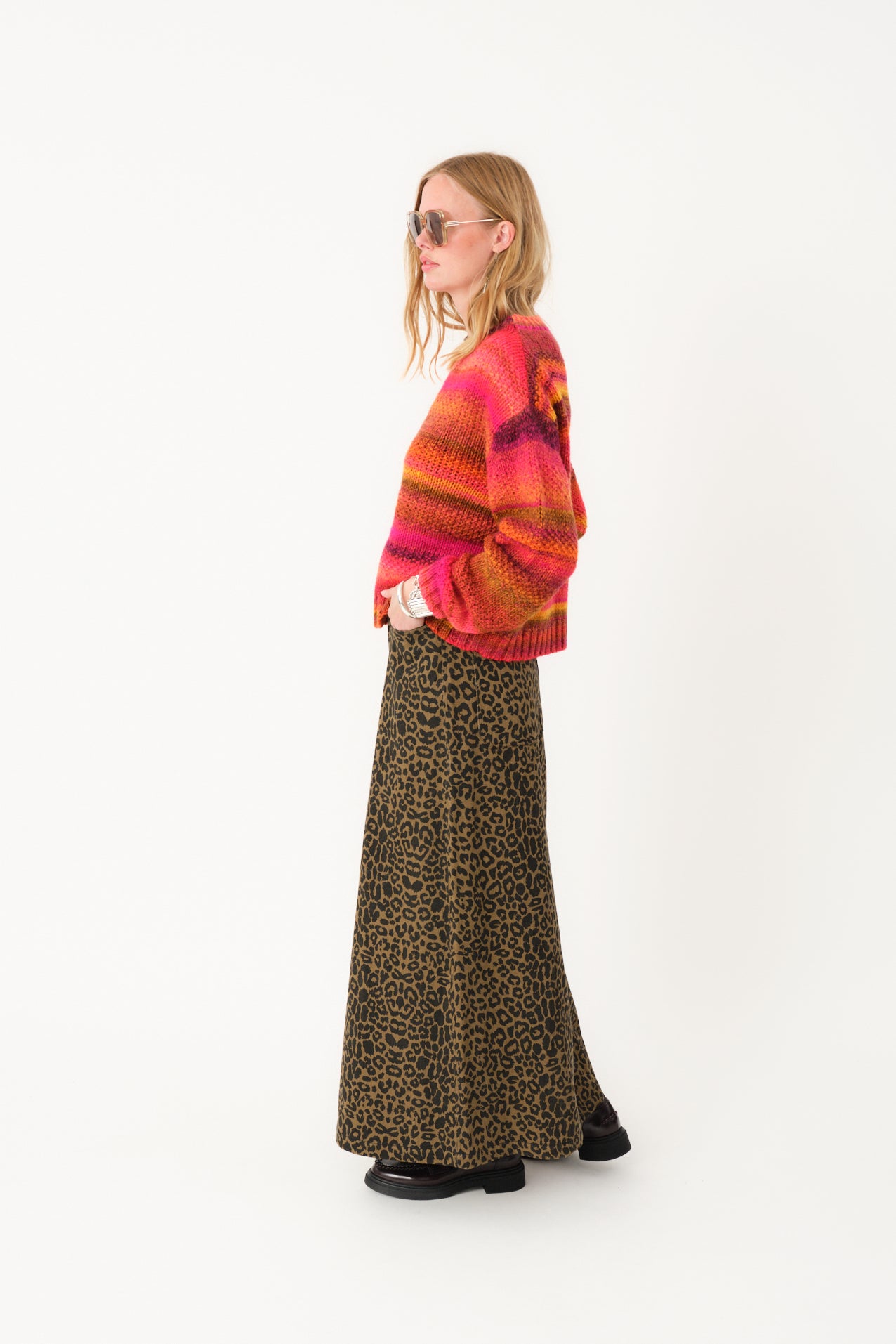 Lollys Laundry LunaLL Maxi Skirt Skirt 72 Leopard Print