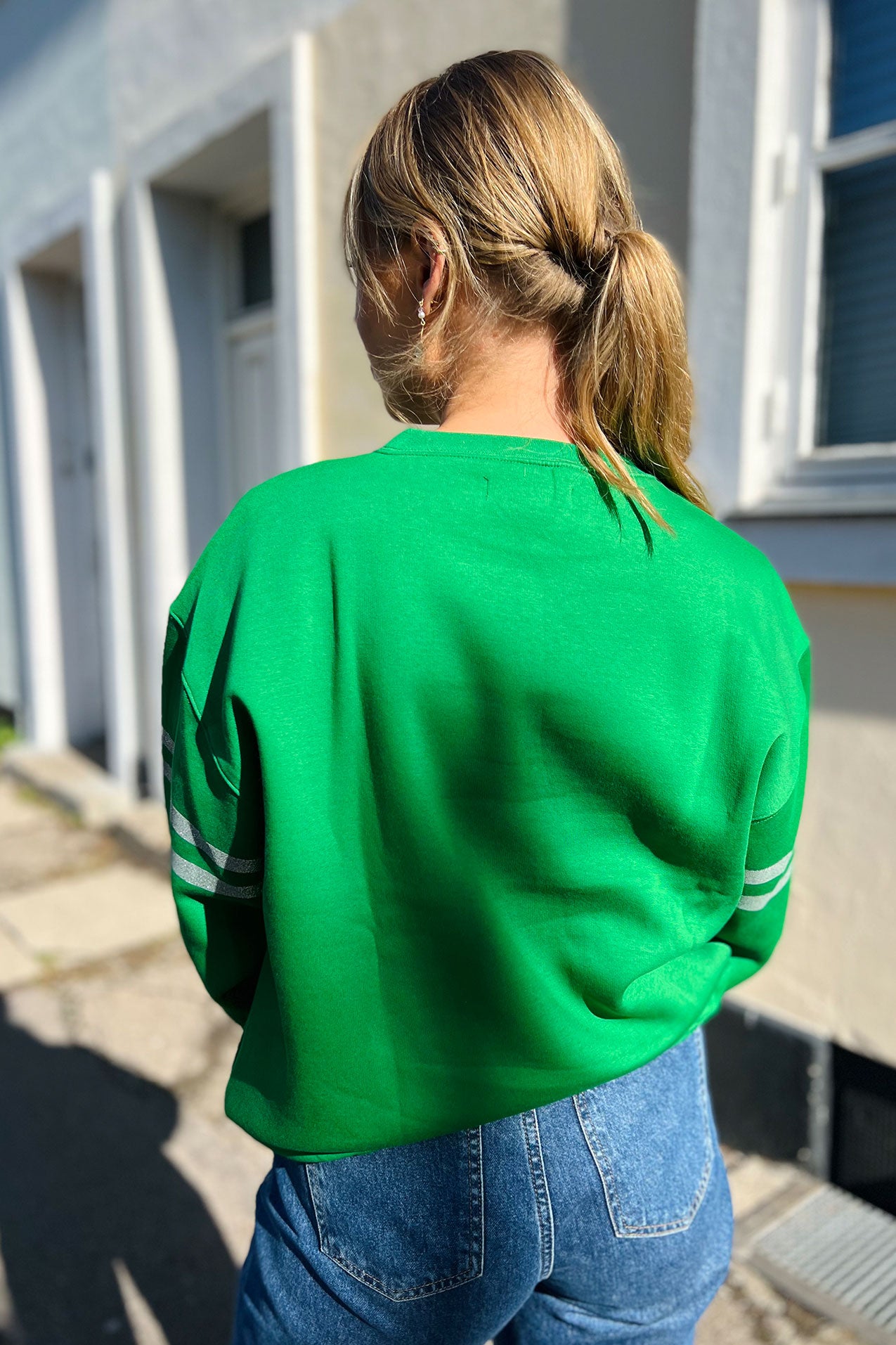 Lollys Laundry Madrid Sweat Shirt 40 Green