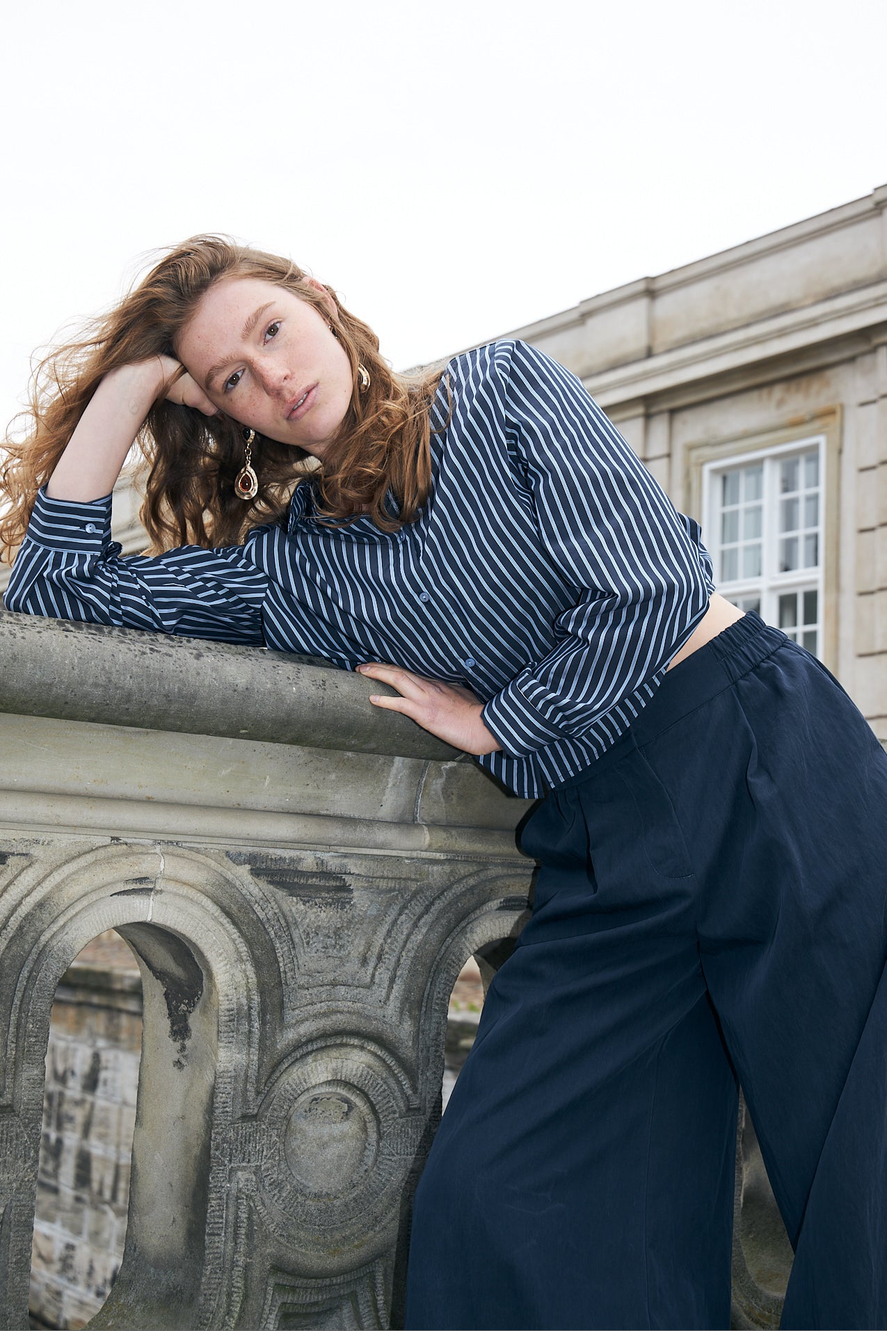 Lollys Laundry MarinaLL Cropped Shirt Shirt 23 Dark Blue