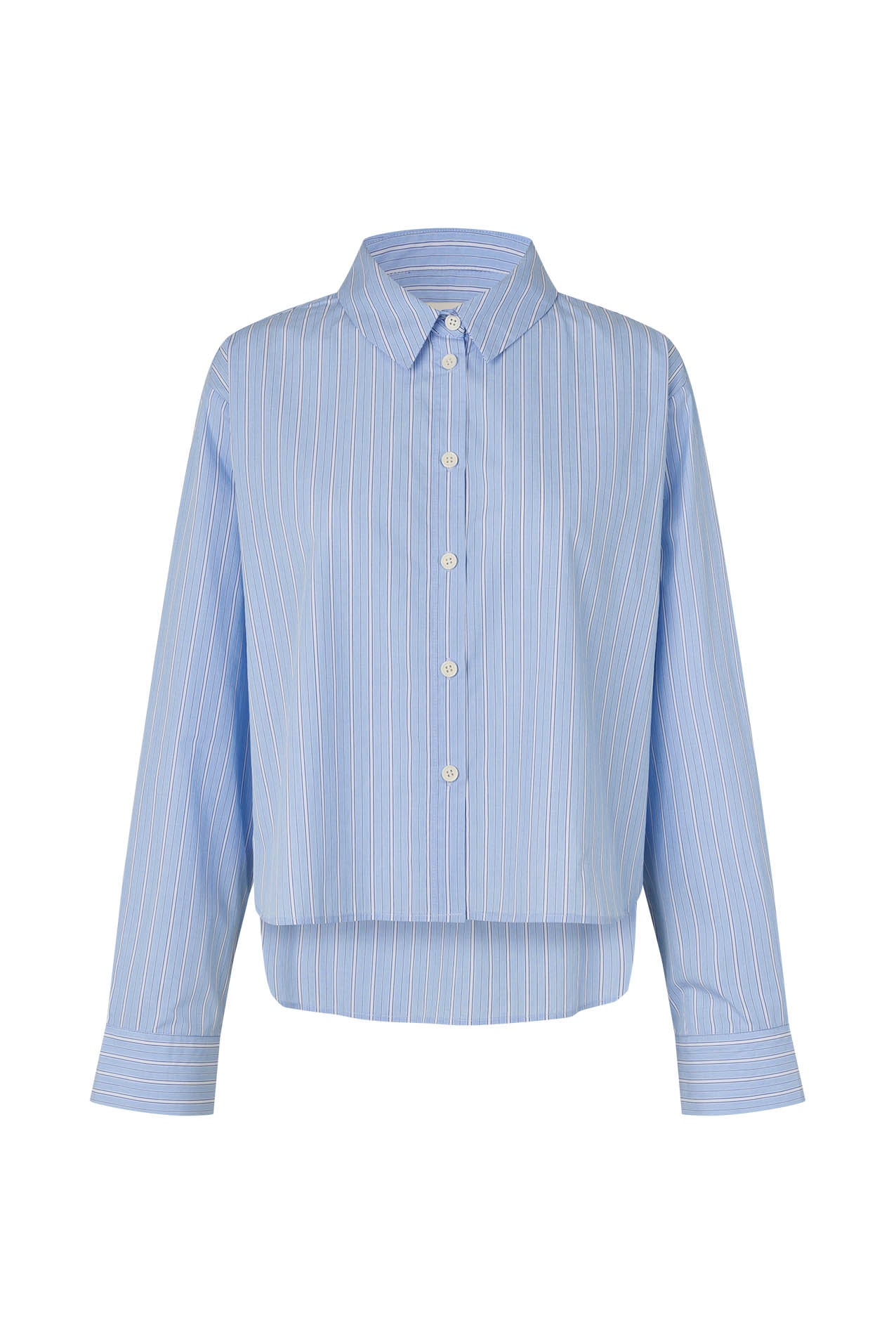 MarinaLL Cropped Shirt - Light Blue