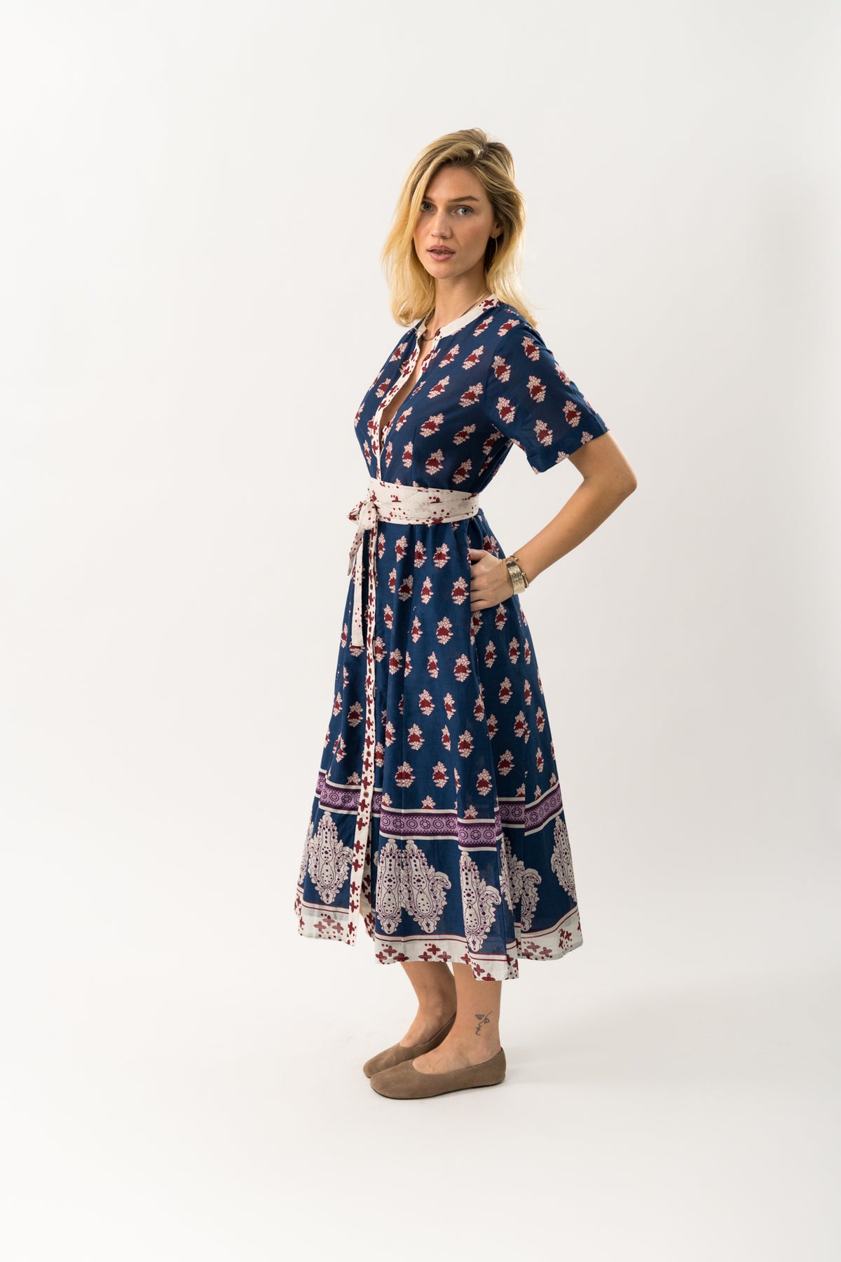Lollys Laundry MataLL Midi Dress Dress 23 Dark Blue