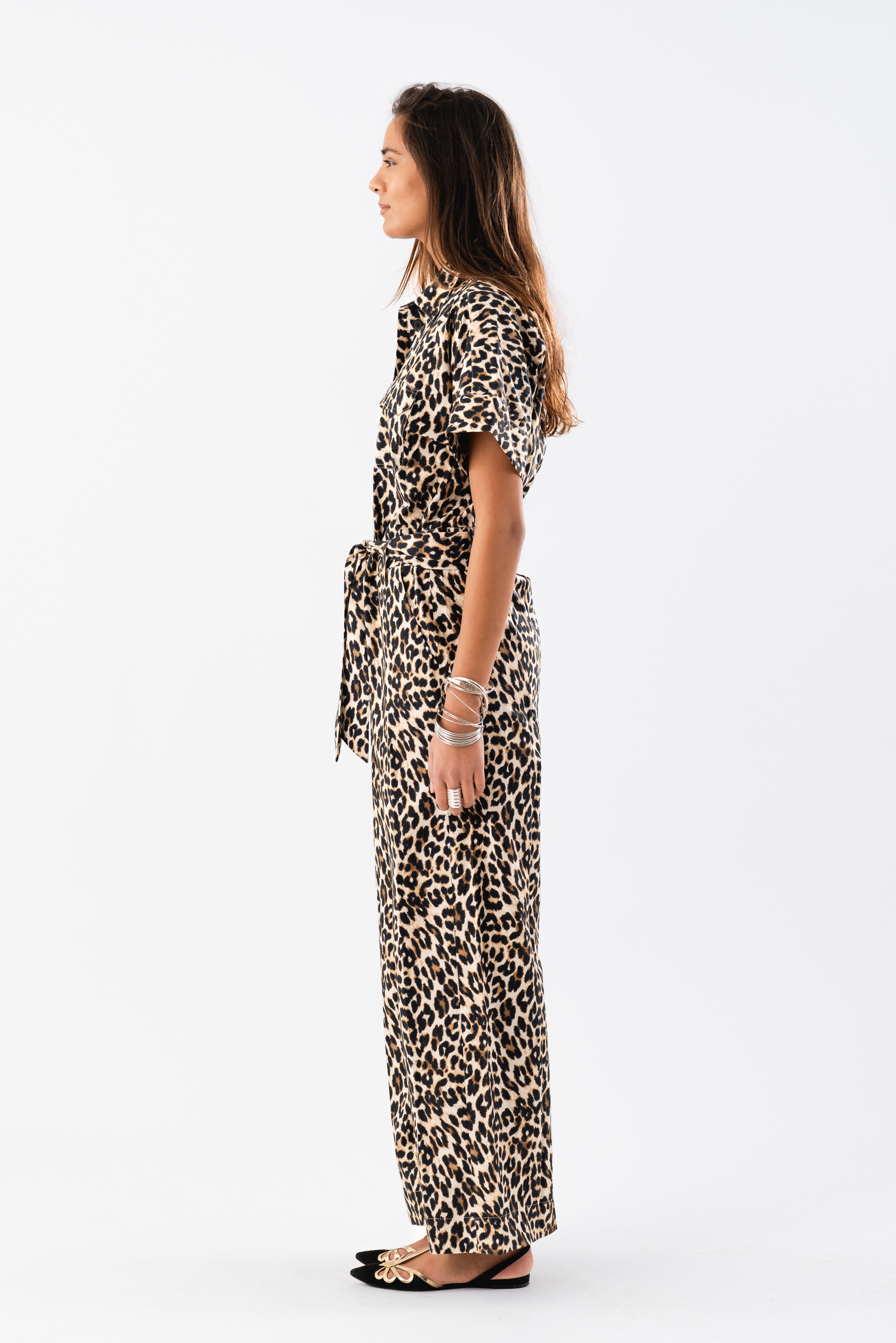 Lollys Laundry MathildeLL Jumpsuit SS Jumpsuit 72 Leopard Print