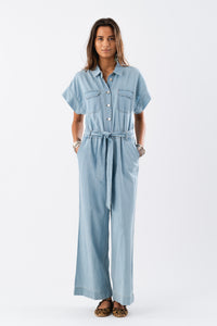 MathildeLL Jumpsuit SS - Blue